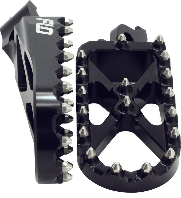 FLO MOTORSPORTS ADVENTURE/SNOW FOOTPEG BLACK