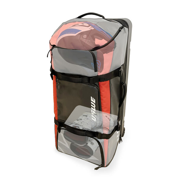 BUDDY 150L ATHLETE GEAR TROLLEY BAG BLACK/USWE RED